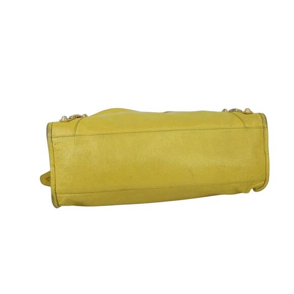 Balenciaga City Handbag with Mirror Yellow - Picture 8 of 12